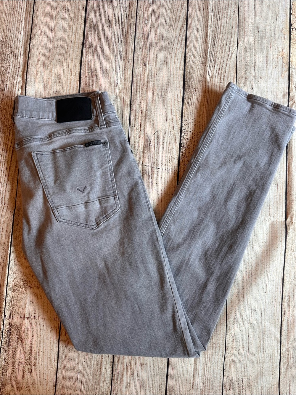 Hudson Blake Slim Straight Gray Jeans Men’s 32